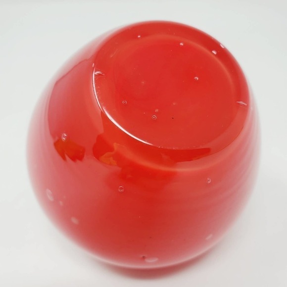 Handblown Apple Paperweight With Green Stem Glass Kitchen Home Decor - Picture 8 of 8